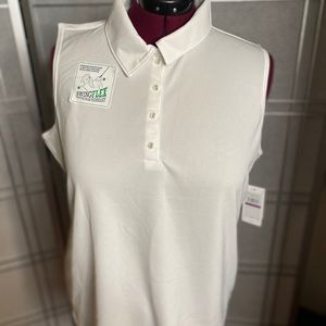 NWT IZOD Sleeveless Women’s White Golf Shirt in Size XXL